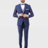 blue men's suit castello